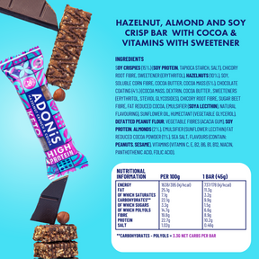 Hazelnut Crunch Keto High Protein Bars (16x45g)